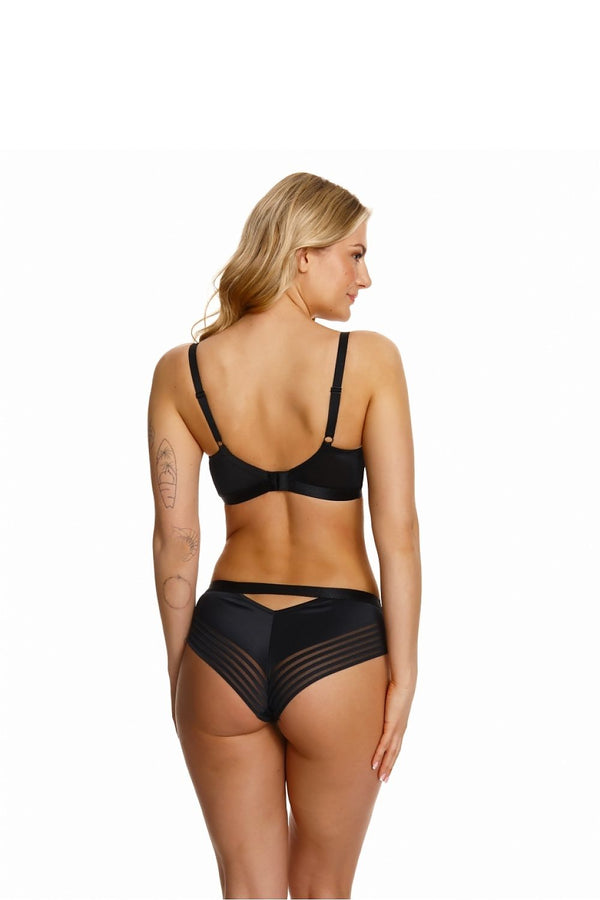 Lupo Line Sensual Black Panties with Mesh Detail-Buyer ToDo