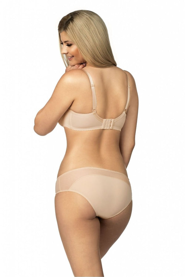 Lupo Line Beige Cotton Blend High Rise Panties-Buyer ToDo