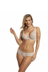 Lupo Line Mesh and Microfiber Classic Cut Beige Panties-Buyer ToDo